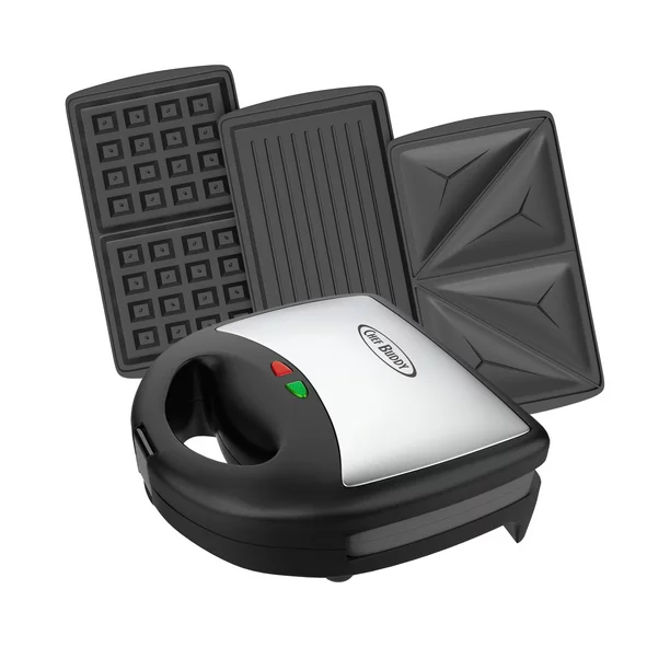 Chef Buddy 3-in-1 Sandwich Panini and Waffle Press