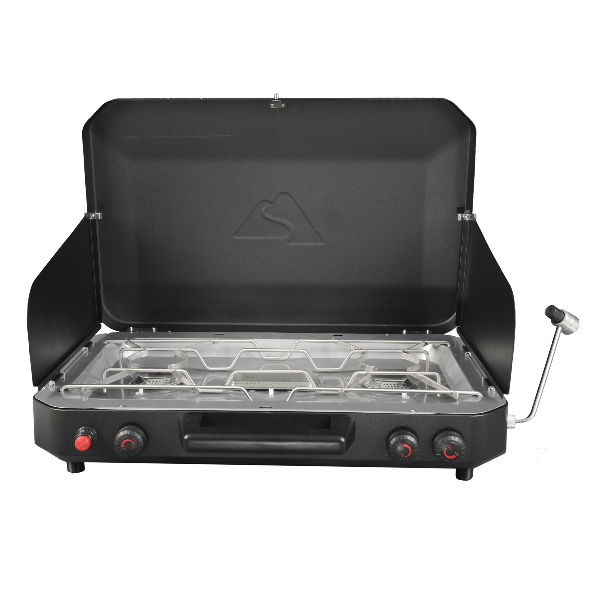 Ozark Trail 3 Burner Propane Camping Stove. Black. GCT2230W