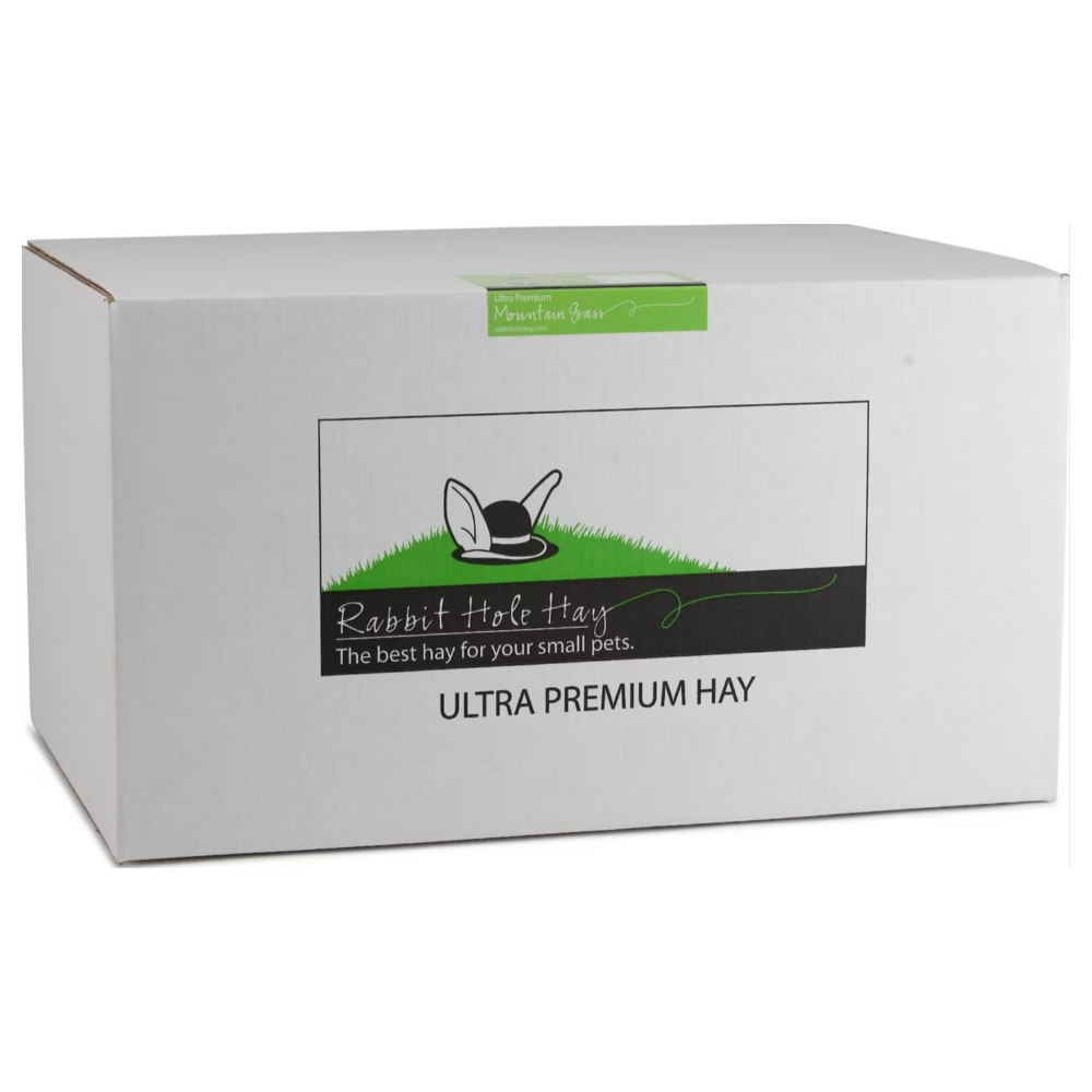 Rabbit Hole Hay Ultra Premium. Hand Packed Mountain Grass Small Pet Food