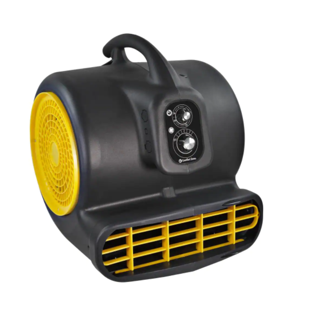 Comfort Zone 1/2 HP High Velocity Air Mover Carpet Dryer Blower Fan with Timer