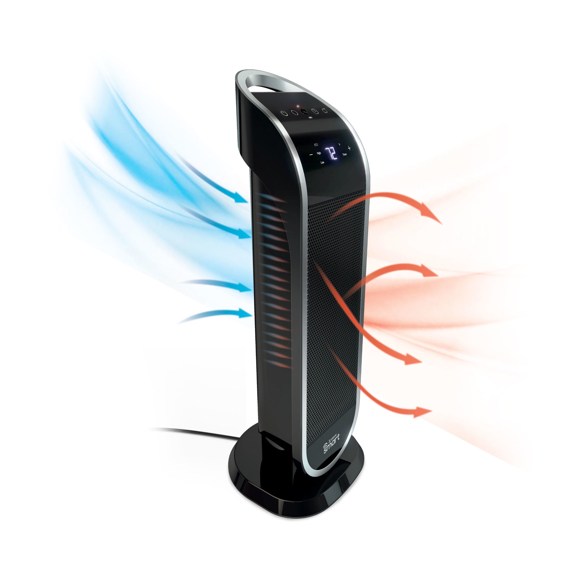 Atomi Smart Wifi 1500W Oscillating Ceramic Portable Personal Tower Heater - 2nd Gen