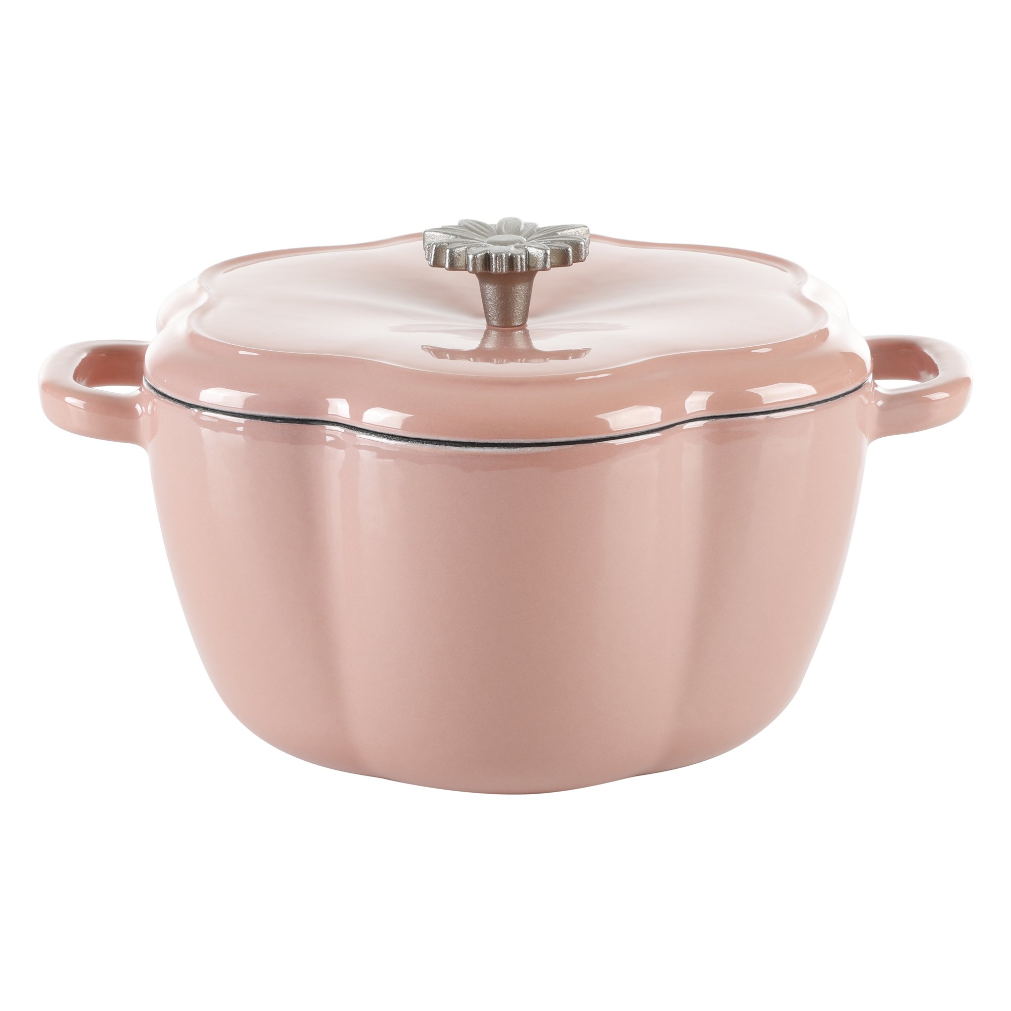 The Pioneer Woman Timeless Beauty Enamel on Cast Iron 3-Quart Dutch Oven. Pink