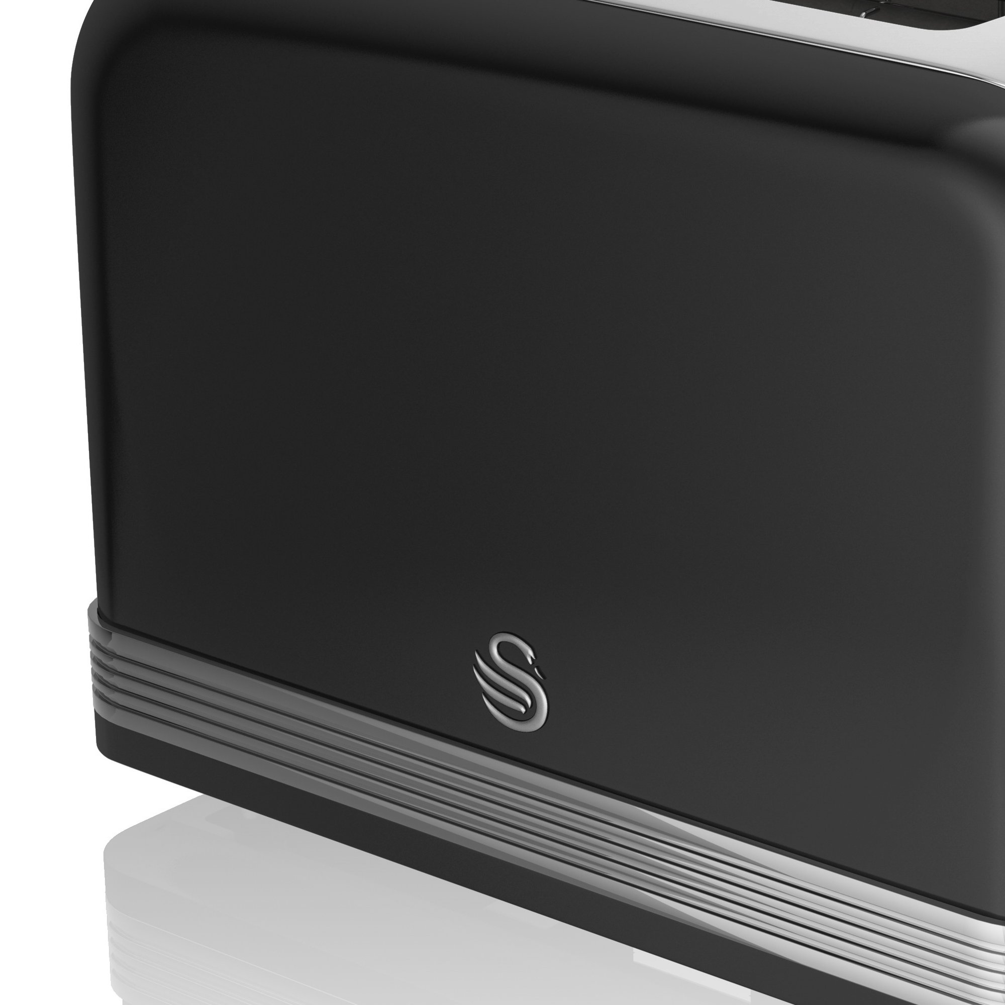 Swan Retro 2 Slice Toaster. ST19010BN. Black