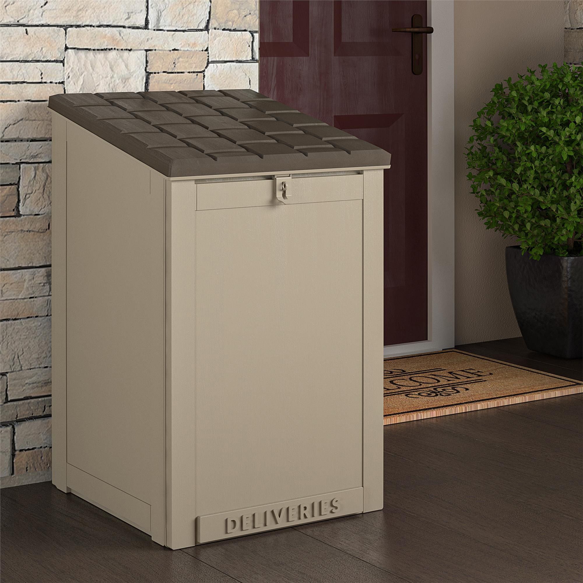 Cosco 6.3 Cu. Ft. BoxGuard Delivery and Storage Box. Tan