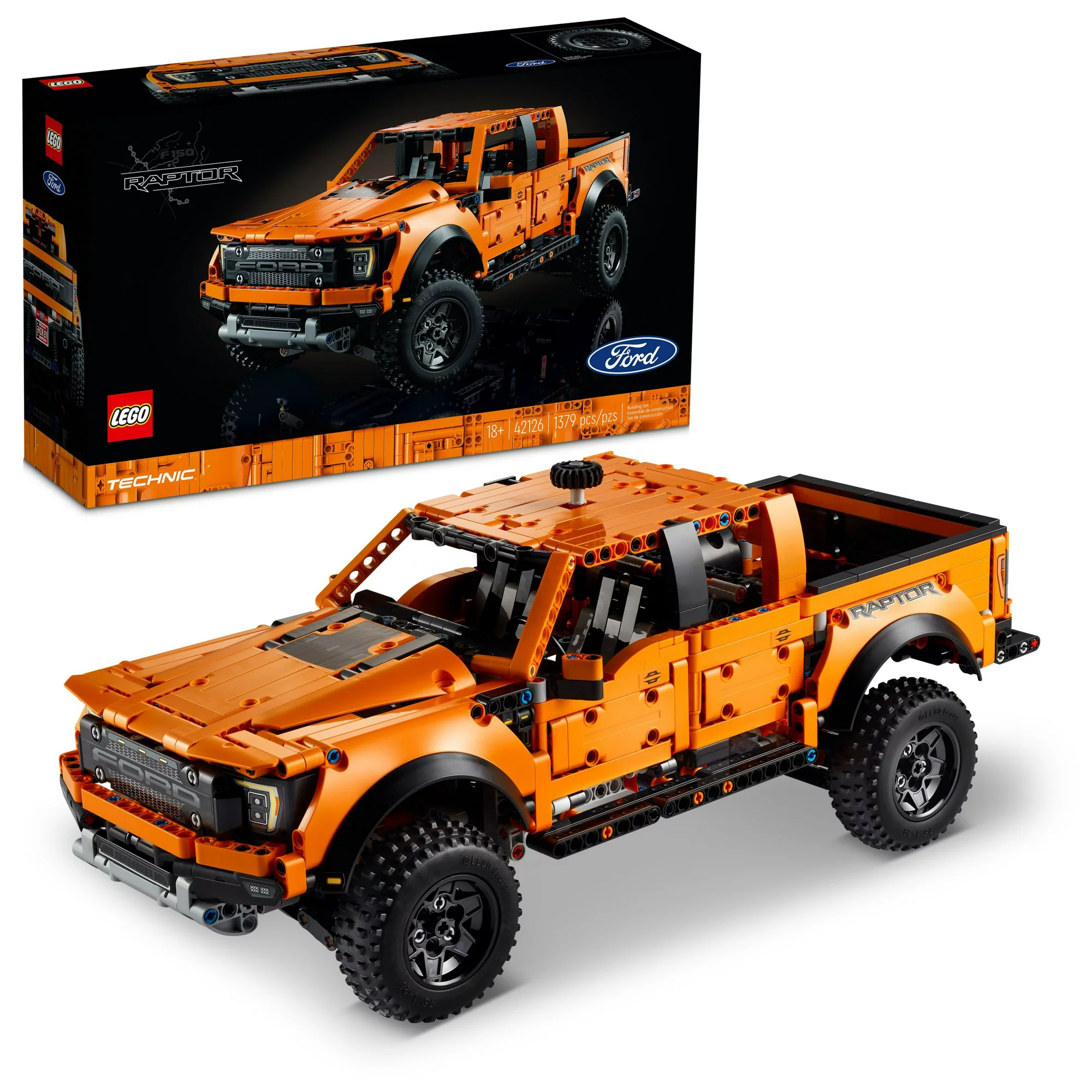 LEGO Technic Ford F-150 Raptor 42126 Model Building Kit (1.379 Pieces)