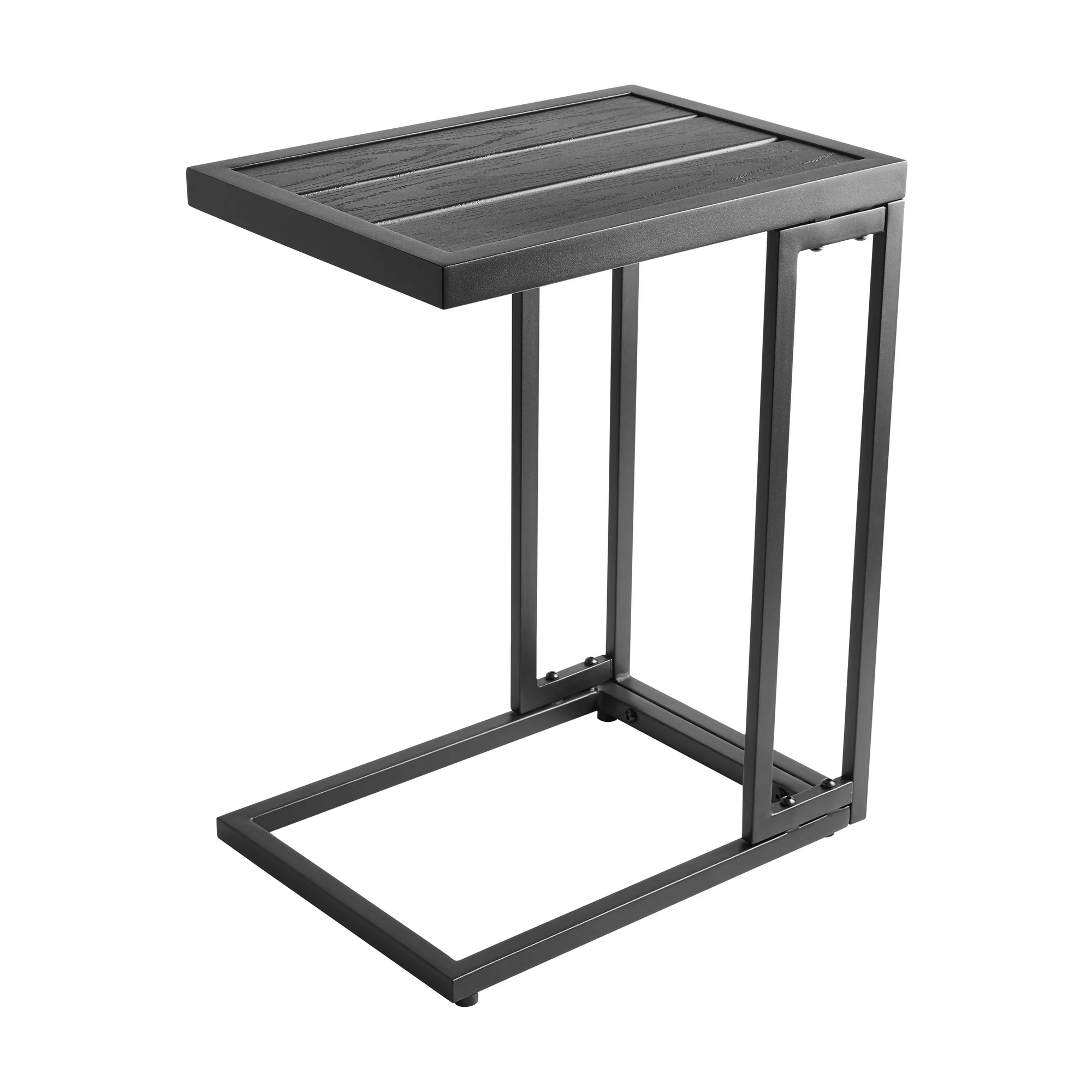 Better Homes & Gardens Milport Slat Top Side Table - 22 Inches - Black