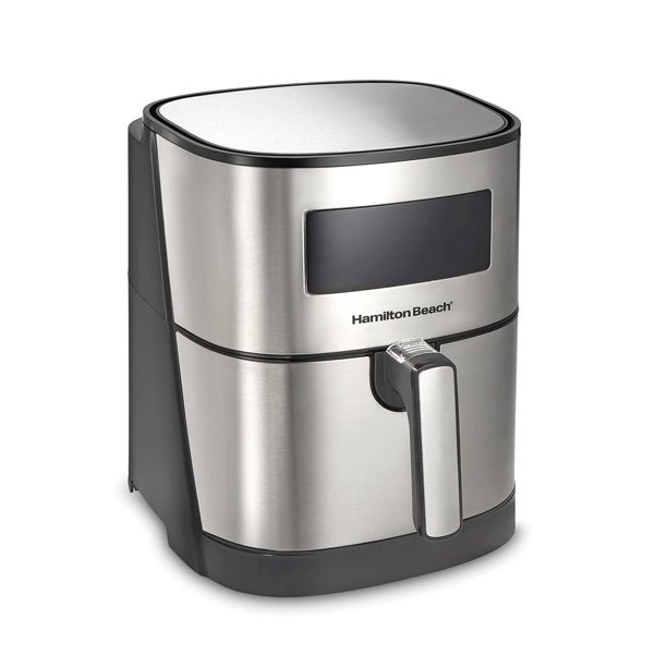 Hamilton Beach 5 Liter Hot Air Fryer With Nonstick Basket And Stylish Stainless Steel