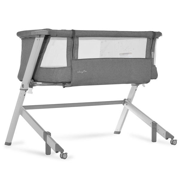 Dream On Me Skylar Bassinet and Bedside Sleeper in Grey