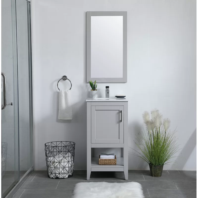 Highland Dunes Birger 18” Free-standing Single Bathroom Vanity