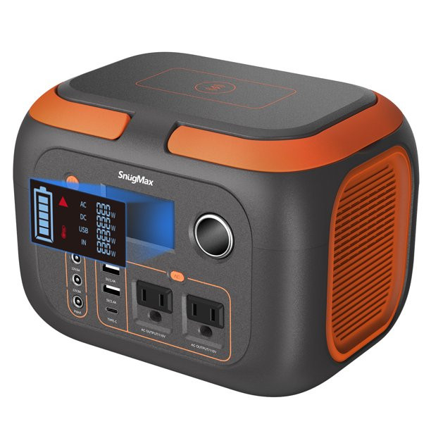 Snugmax Portable Power Station. 80000mAh. 350W Solar Generator