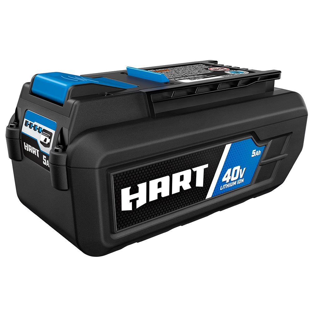 Hart 40-Volt 5.0Ah Battery Accessory. Lithium-Ion. On-Board Fuel Gauge