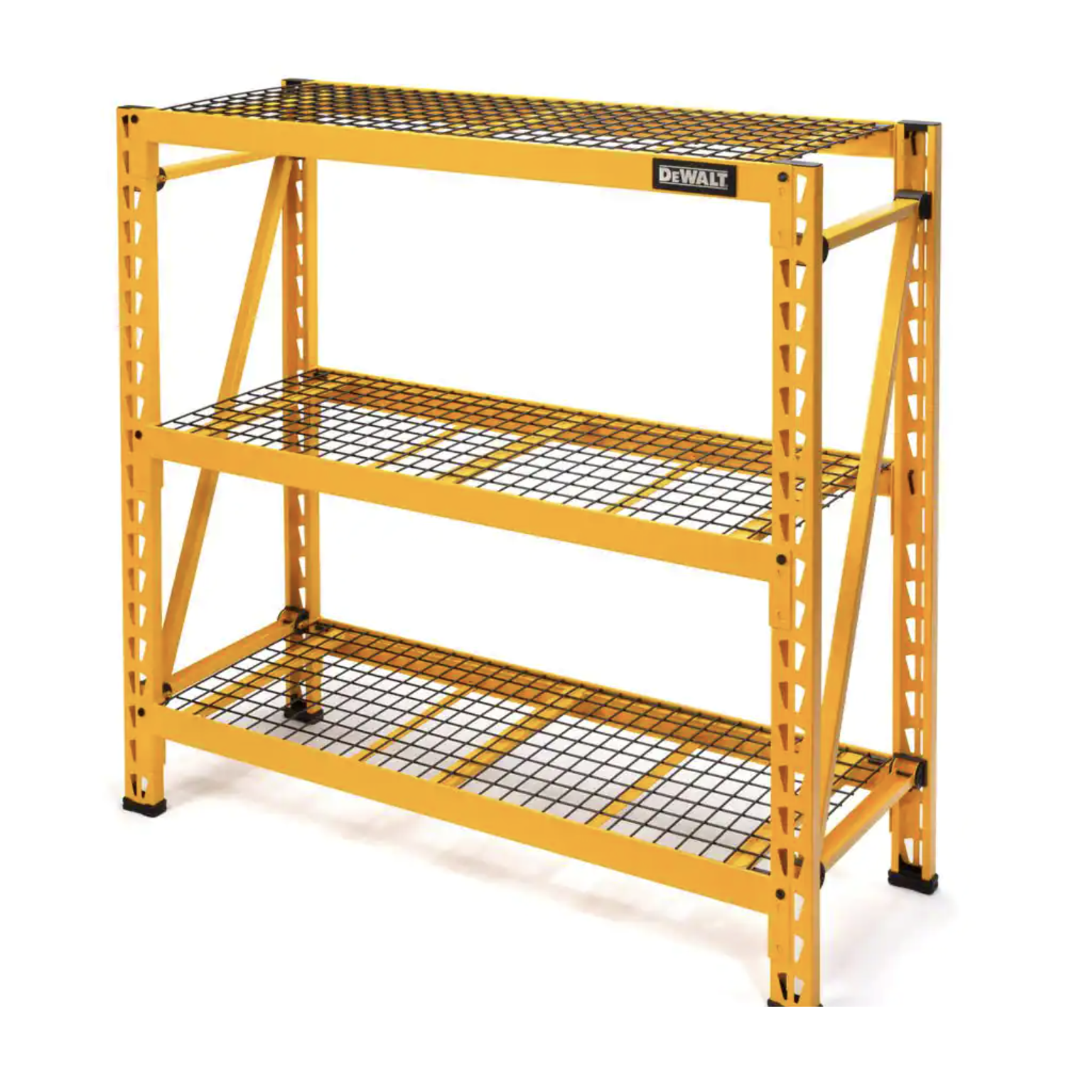 Dewalt DXST4500-W Yellow 3-Tier Wire Steel Garage Storage Shelving Unit (50 in. W x 48 in. H x 18 in. D)
