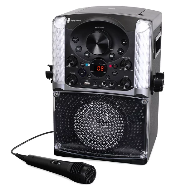 The Singing Machine SML625BTBK Bluetooth CD+G Karaoke System