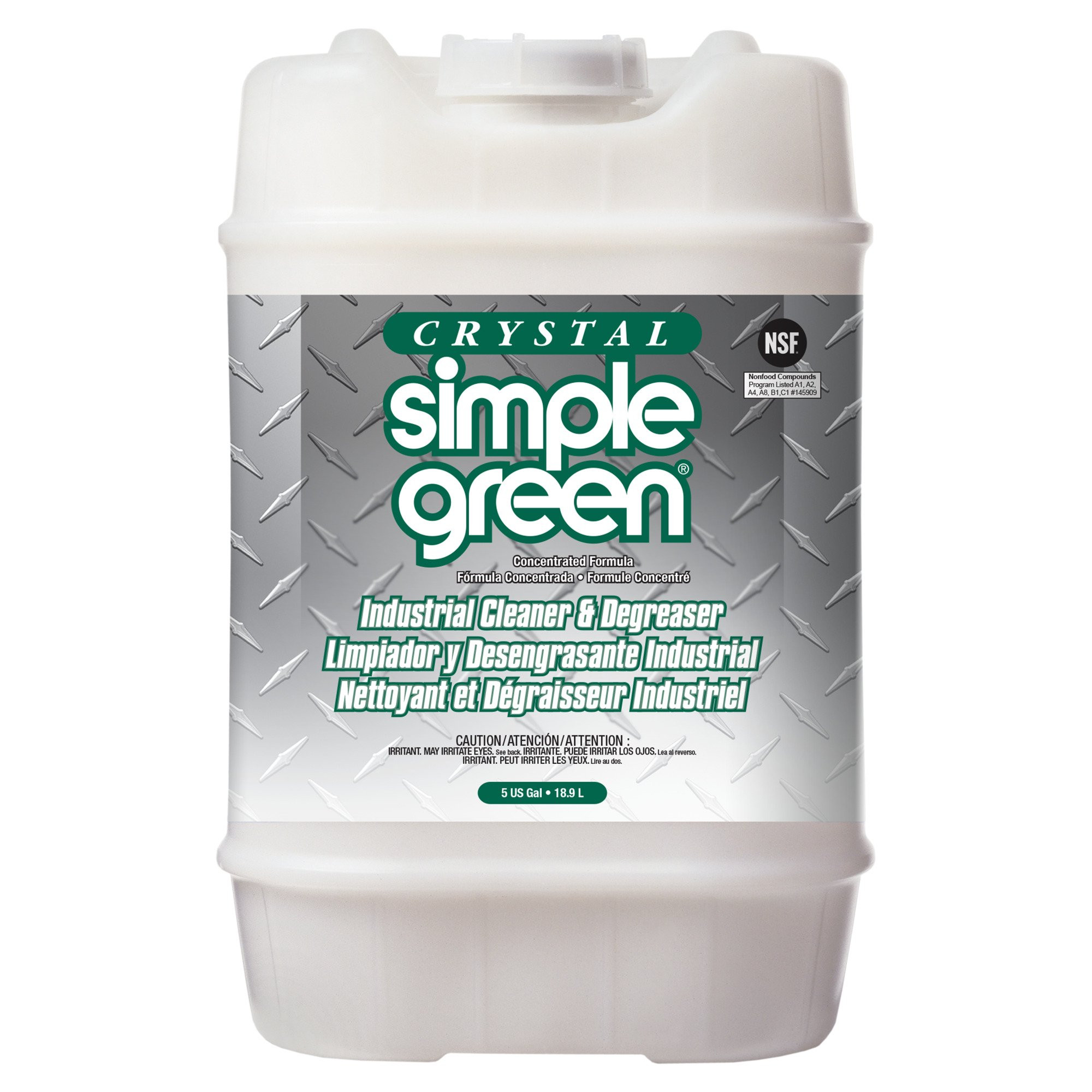 Simple Green SMP19005 Crystal Industrial Cleaner/Degreaser. 5 Gallons