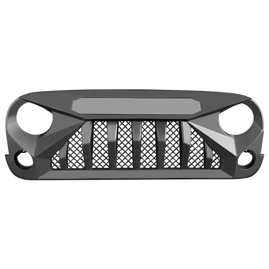 American Modified Gladiator Grille for 2007 to 2018 Jeep Models. Matte Black