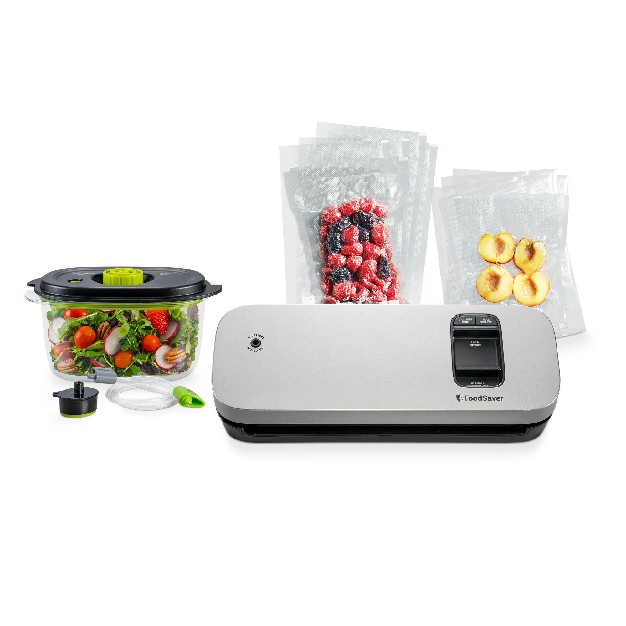 FoodSaver Vacuum Sealer Special Value Pack. Compact Machine with Bags