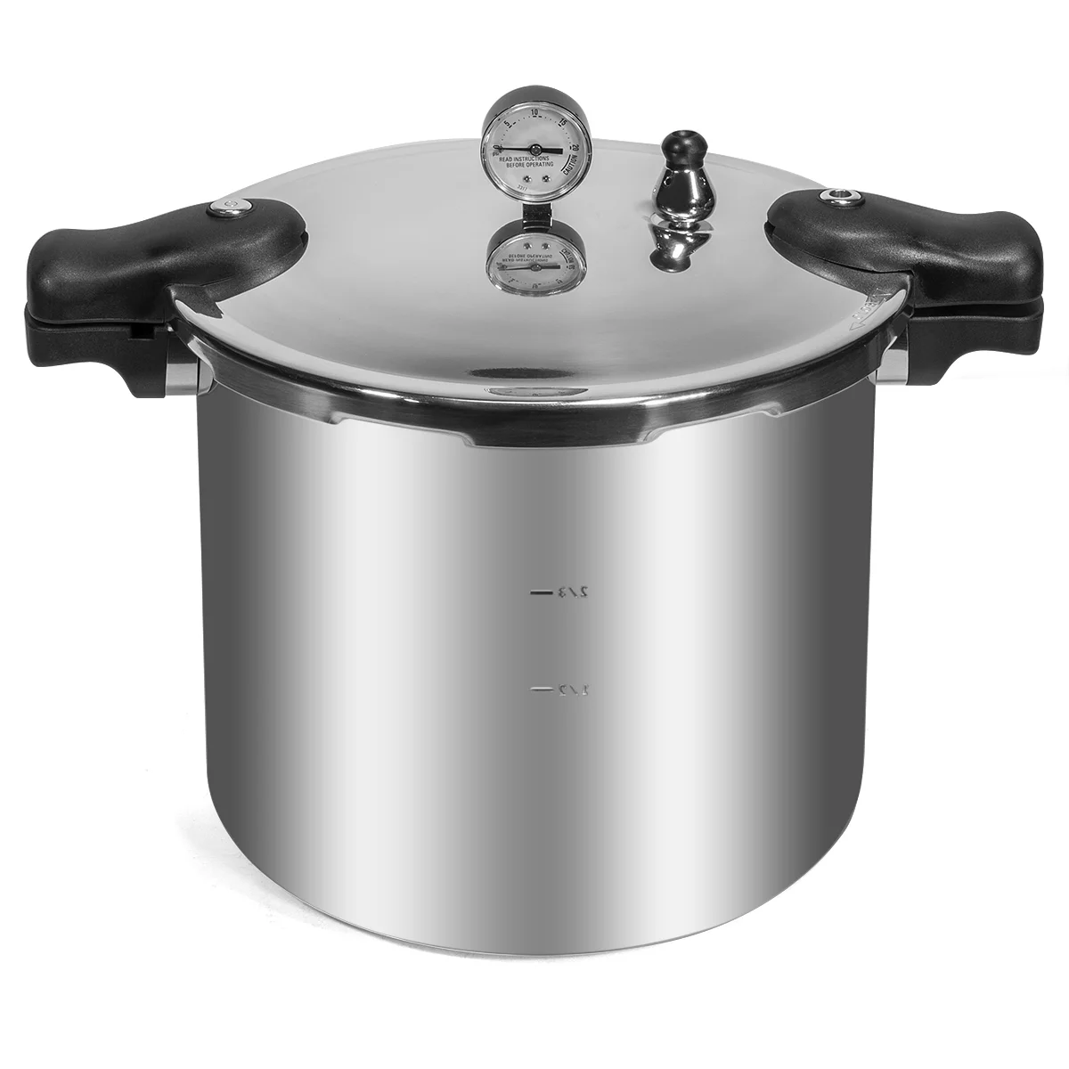 Barton 22-Quart Canner Pressure Cooker Induction Compatible. Polished Aluminum
