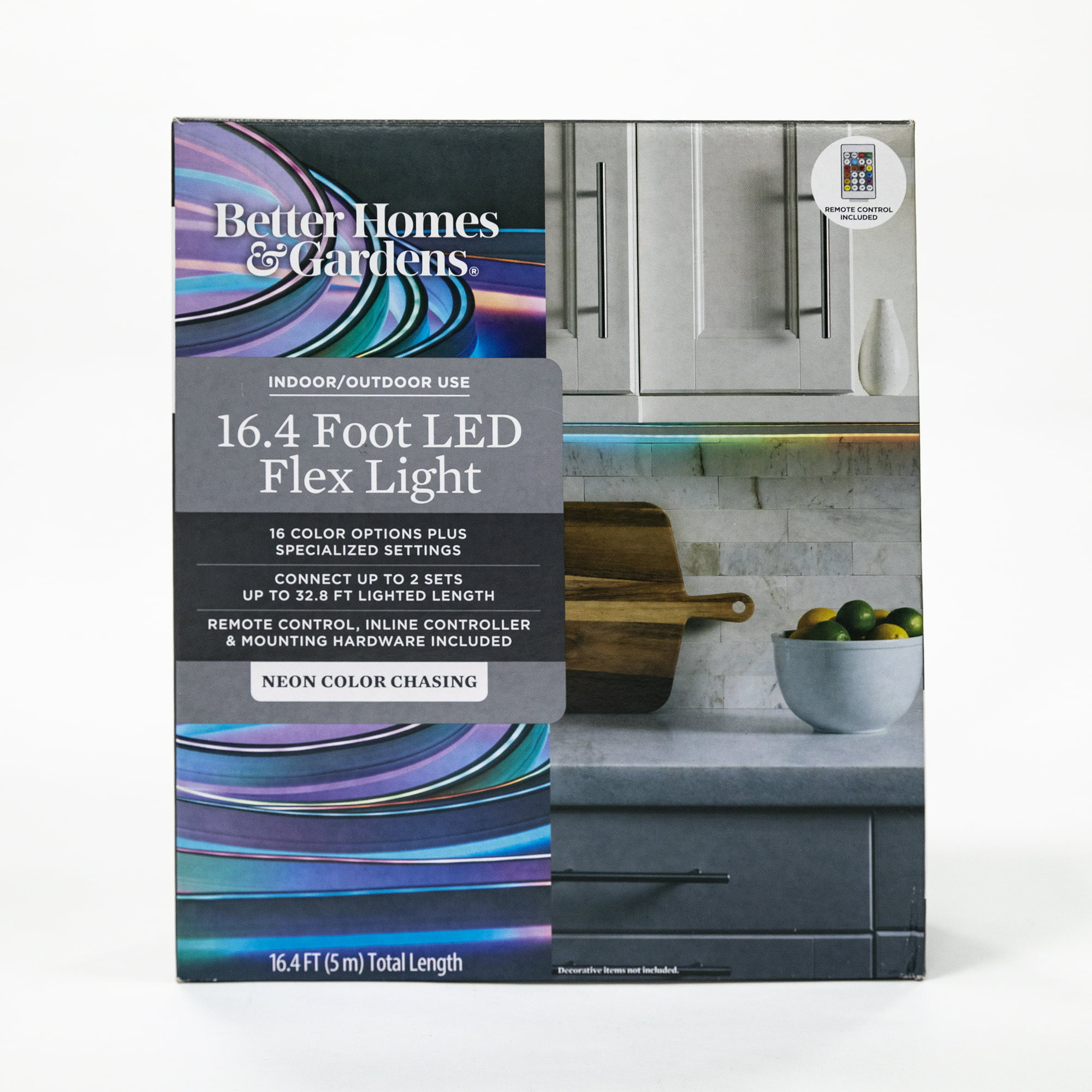 Better Homes & Gardens Color Changing/Chasing Neon Flex Light. 16.4 Feet