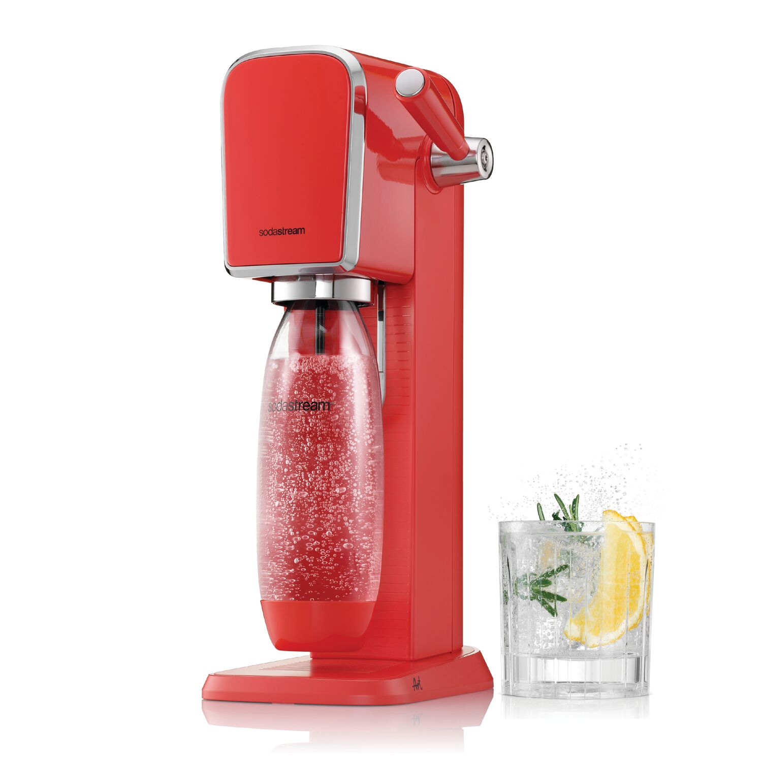 SodaStream Art Sparkling Water Maker. Mandarin Red