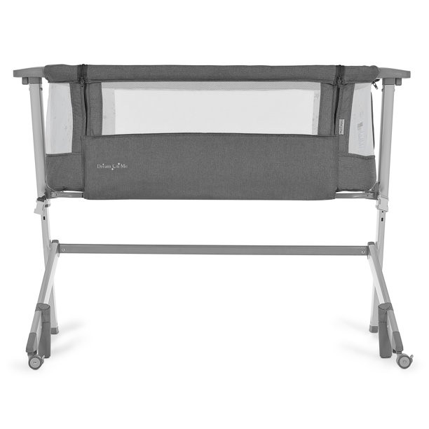 Dream On Me Skylar Bassinet and Bedside Sleeper in Grey