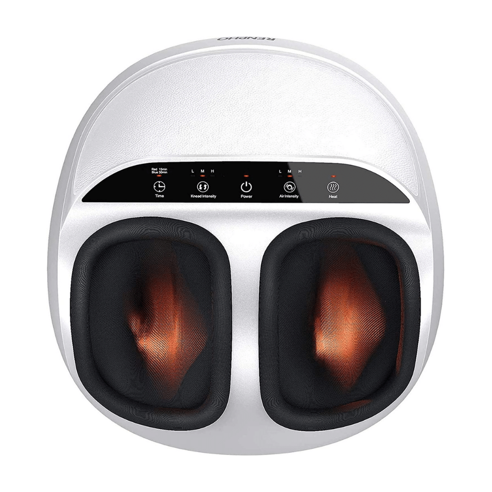 Renpho Foot Massager Machine with Heat. Shiatsu Deep Kneading. Multi-Level Settings