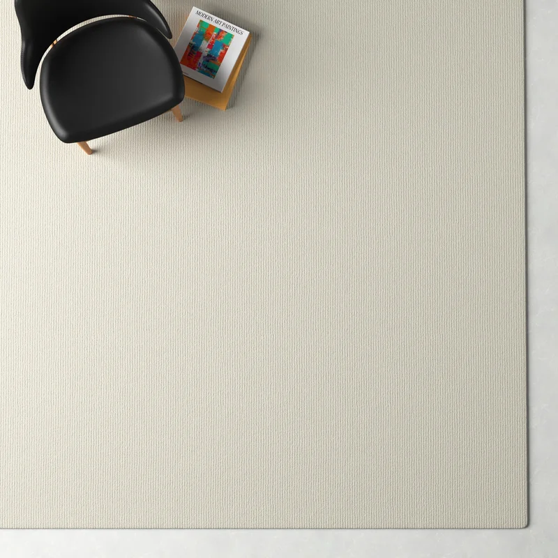 AllModern Crowe Handmade Wool Light Beige Rug. Rectangle 7-6″ x 9-6″