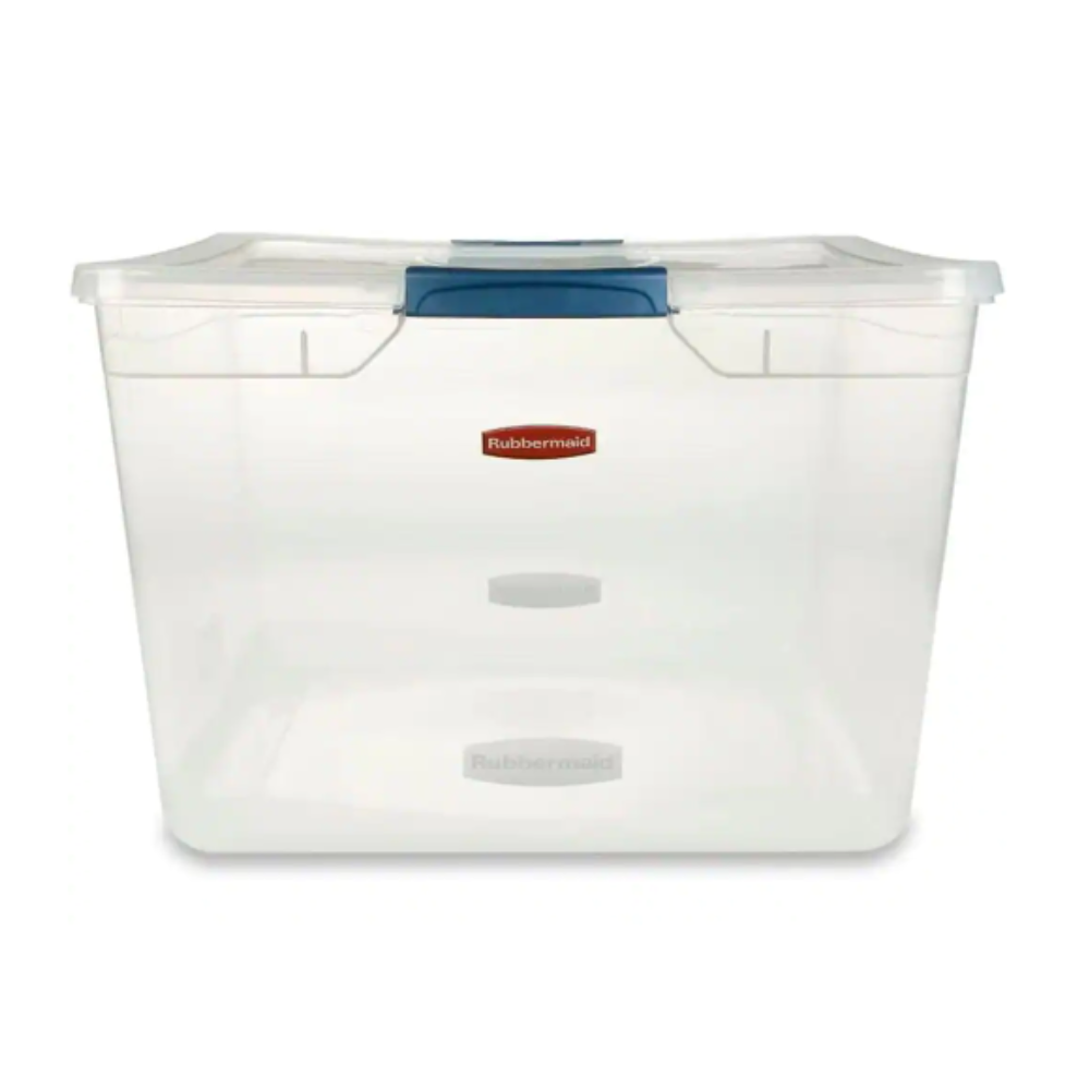 Rubbermaid Cleverstore 71 qt. Latching Plastic Storage Container and Lid (8-Pack)