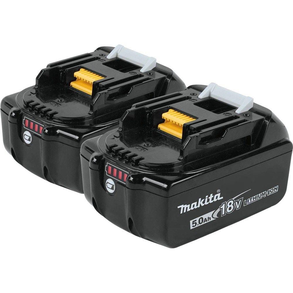 Makita 18-Volt LXT Lithium-Ion High Capacity Battery Pack 5.0 Ah With LED Charge Level Indicator (2-Pack)
