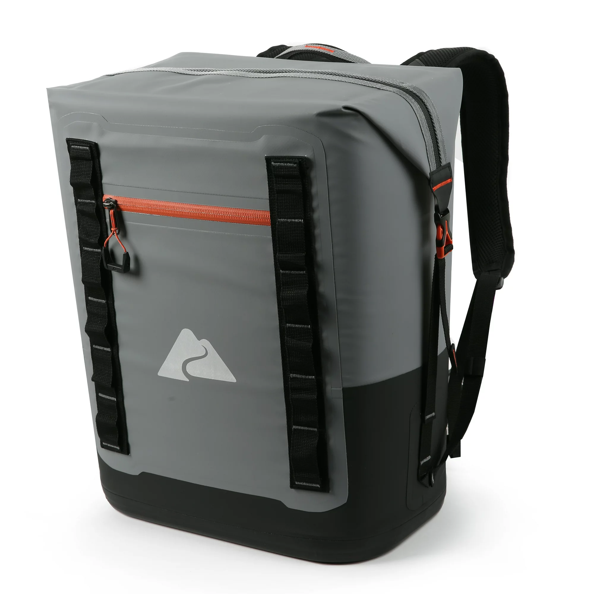 Ozark Trail 24 Can Welded Cooler. Wide Mouth Cooler Backpack with Microban. Gray