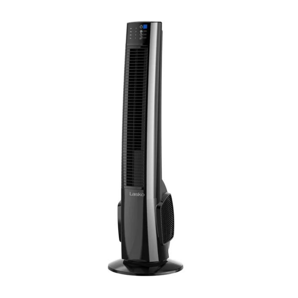 Lasko 38″ Hybrid Tower Fan With Remote Control. T38415. Black/Silver