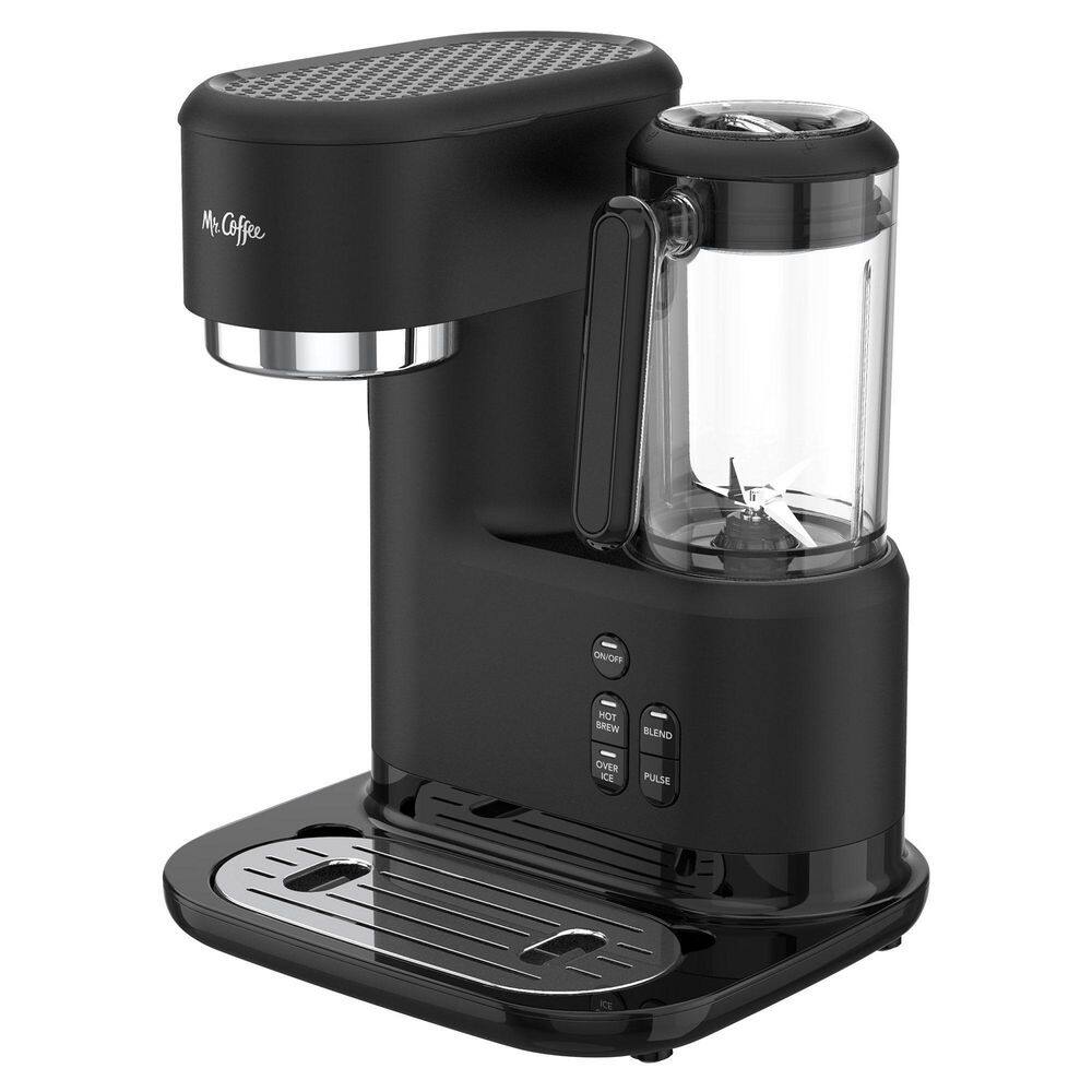 Mr. Coffee 2- Cup Single-Serve Iced and Hot Coffee Maker And Blender With 2 Tumblers