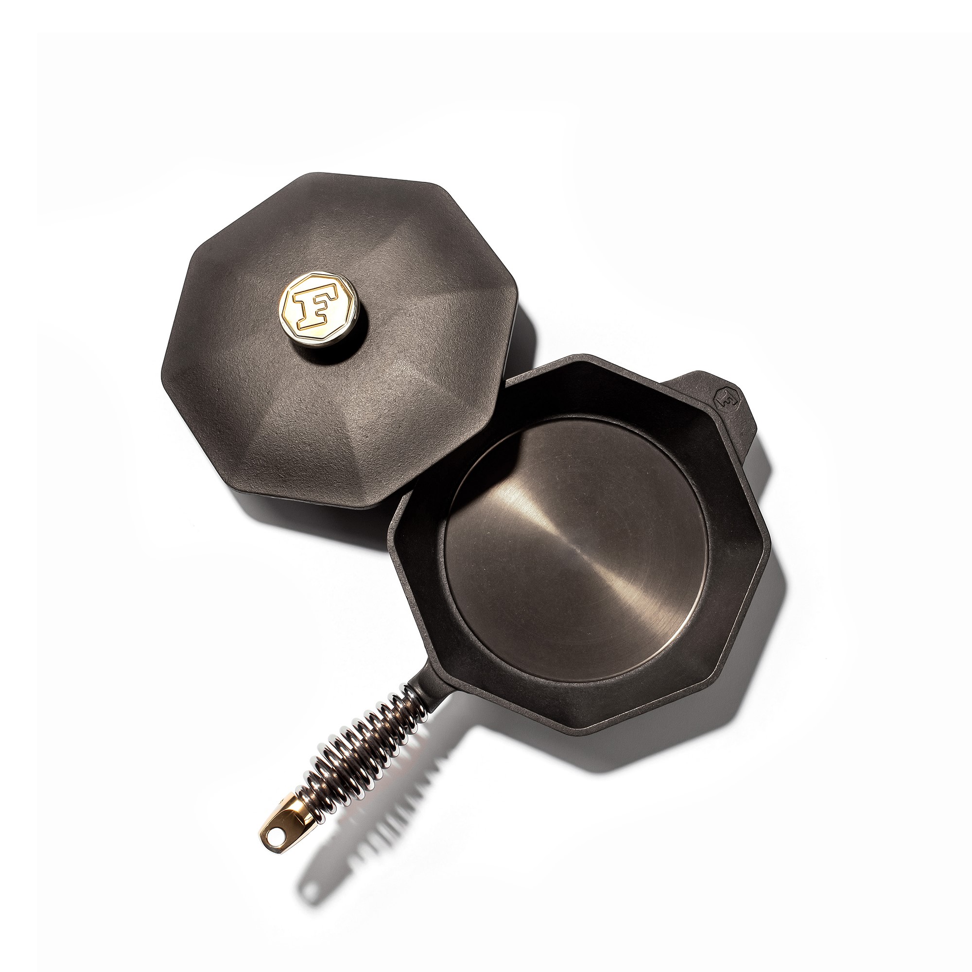 Finex 10″ Seasoned Cast Iron Skillet Fry Pan with Lid