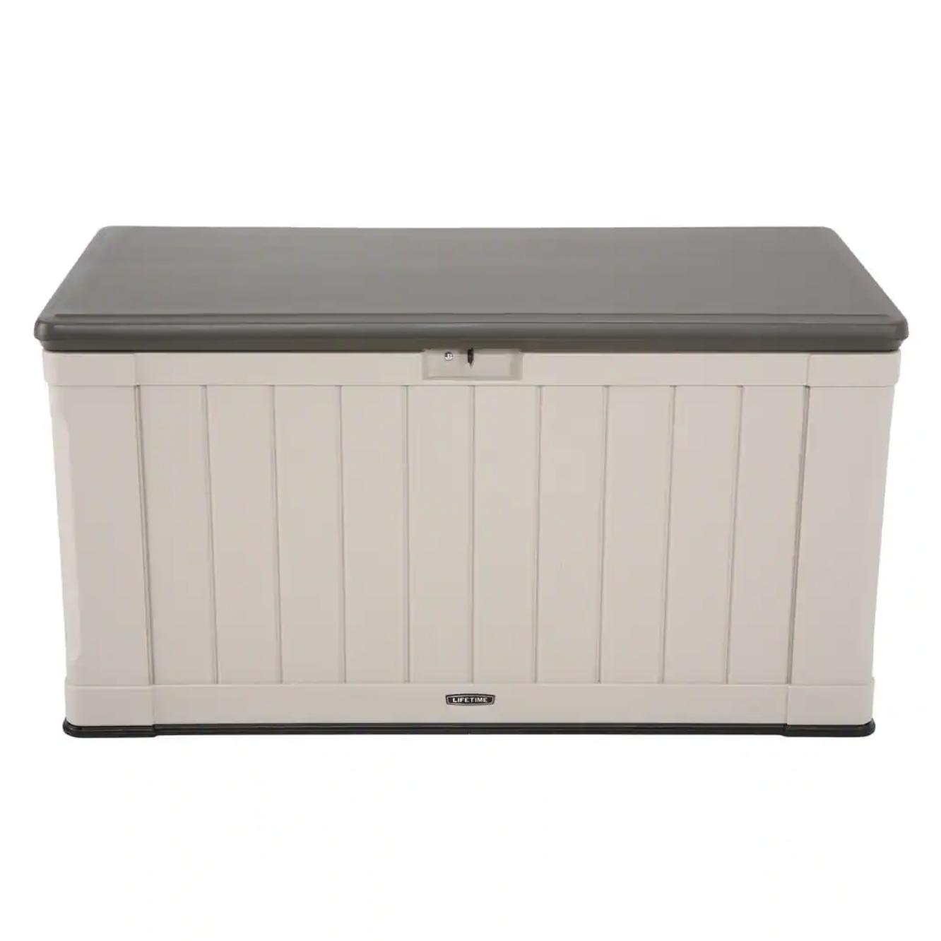 Lifetime 116 Gal. Heavy-Duty Outdoor Storage Deck Box. Desert Sand