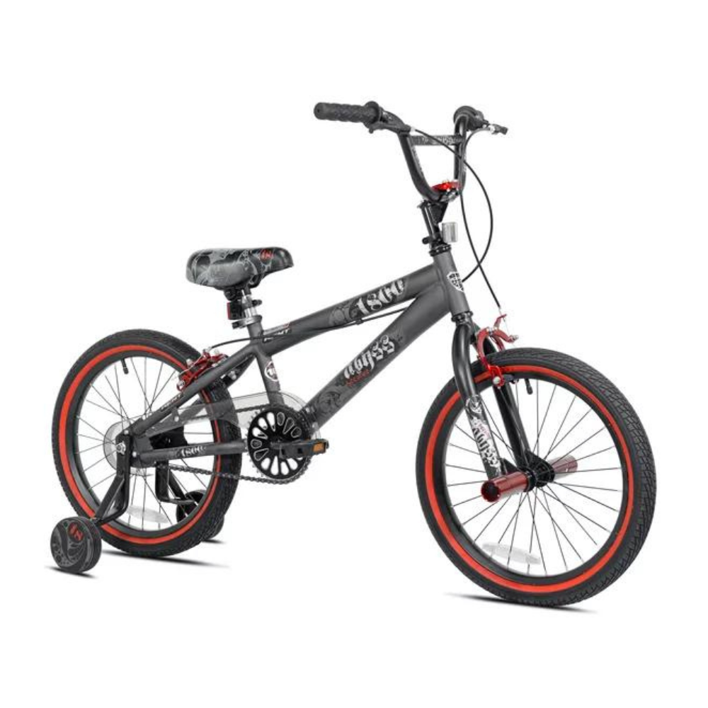 Kent Bicycles 18 In. Abyss Boy-s Freestyle BMX Bike. Charcoal Gray