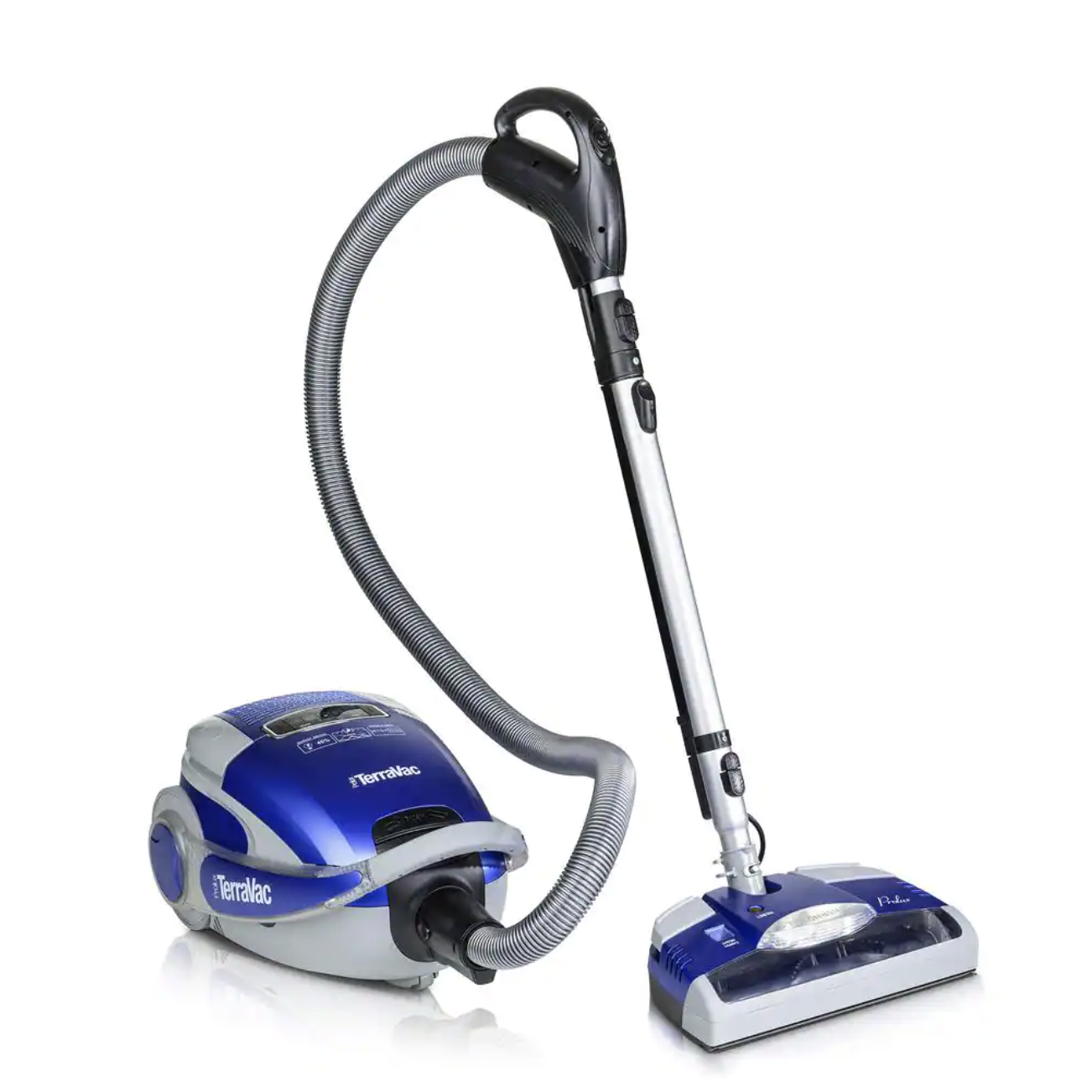 Prolux Blue TerraVac 5 Speed Quiet Vacuum Cleaner with Sealed HEPA Filter and Upgraded Blue Head