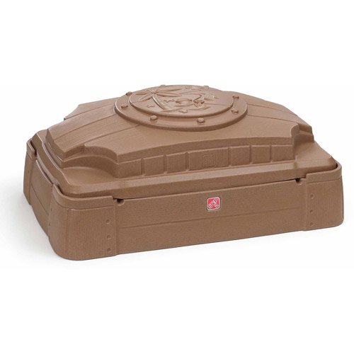 Step2 Play and Store Kids Sandbox with Cover and Four Molded Seats