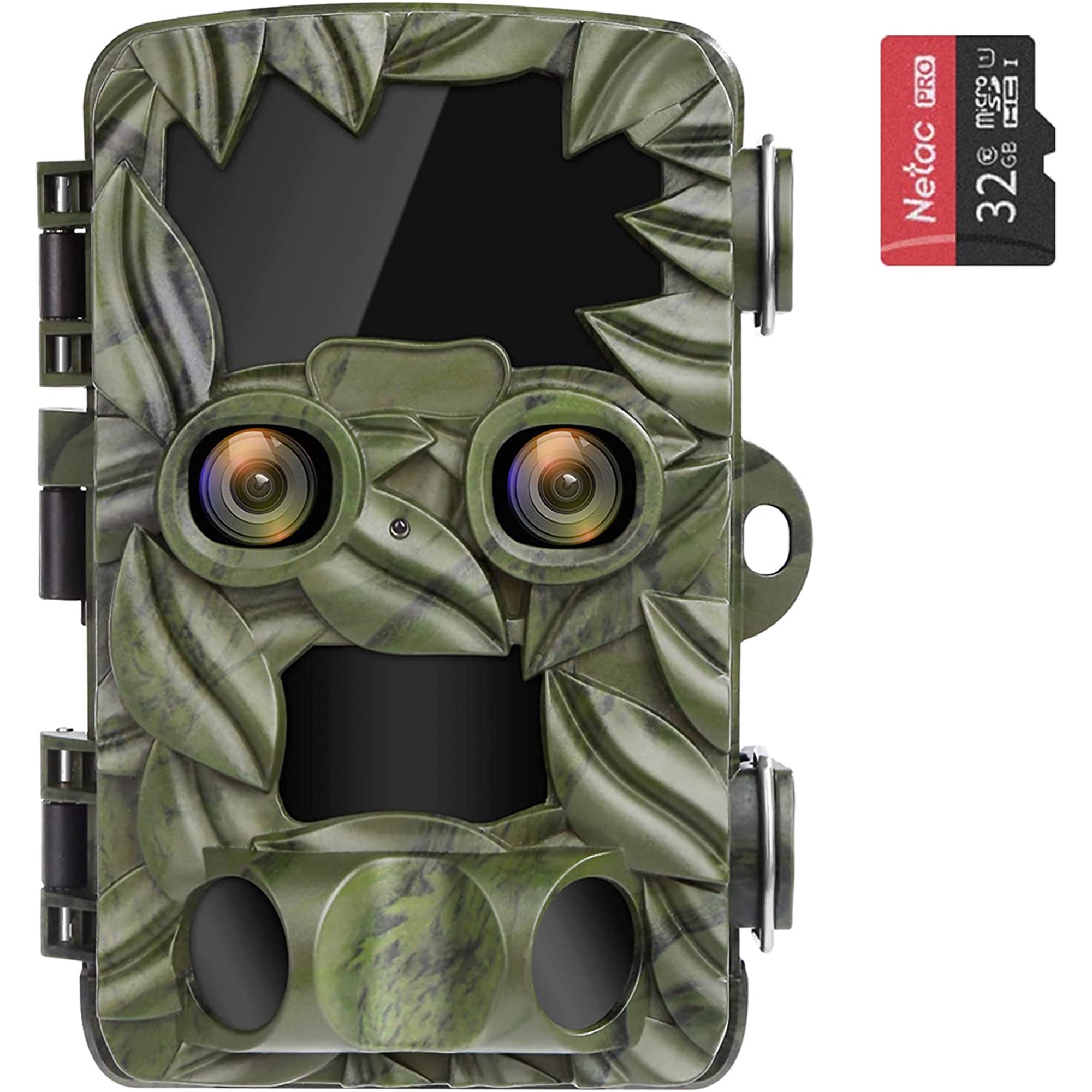 Coolife H8201 4K 32MP Infrared Trail Camera. Trigger Distance Up to 82 ft with Motion Detector 0.1 Seconds Quick Trigger