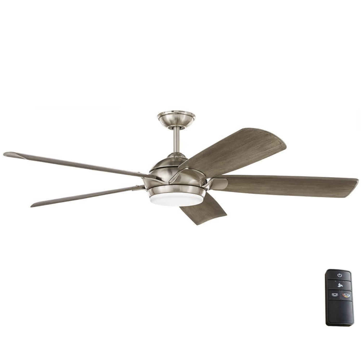 Home Decorators Collection Camrose 60 in. White Color Changing Integrated LED Brushed Nickel Indoor Ceiling Fan with Light Kit and Remote Control
