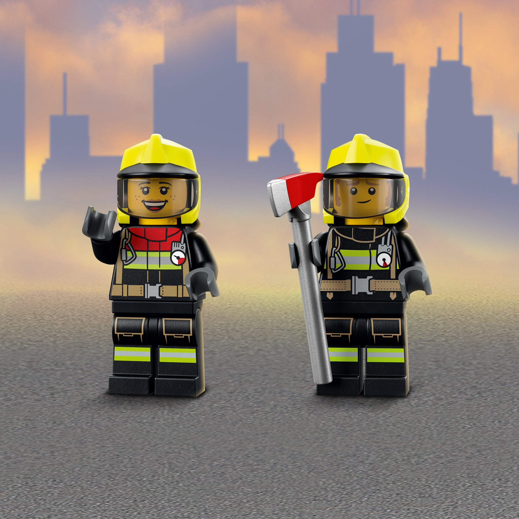 Lego City Fire Brigade 60321 Building Kit. Multi-Model Playset with 2 Lego City TV Characters. 766 Pieces