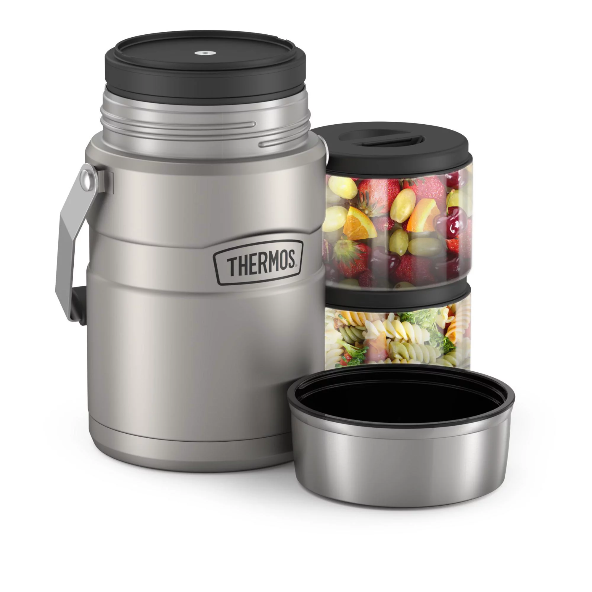 Thermos Stainless King Food Jar. Matte Steel. 47-Ounce