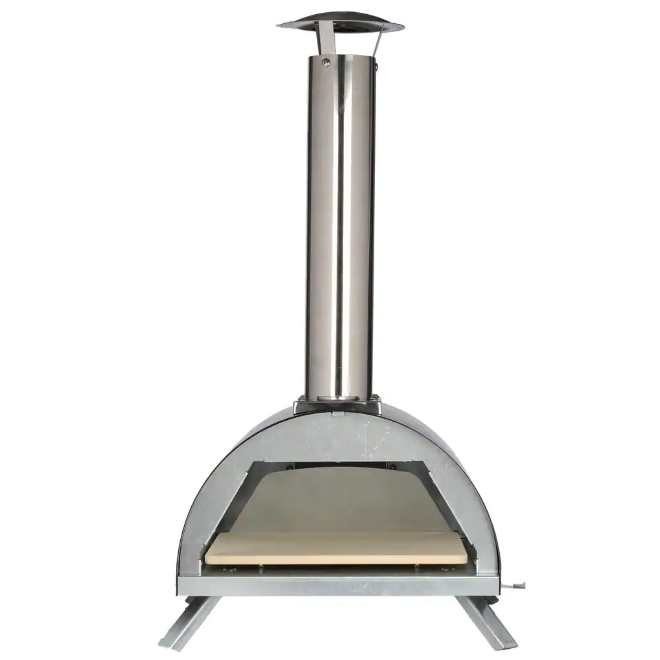 WPPO Le Peppe Portable Wood Fired Outdoor Pizza Oven in Black