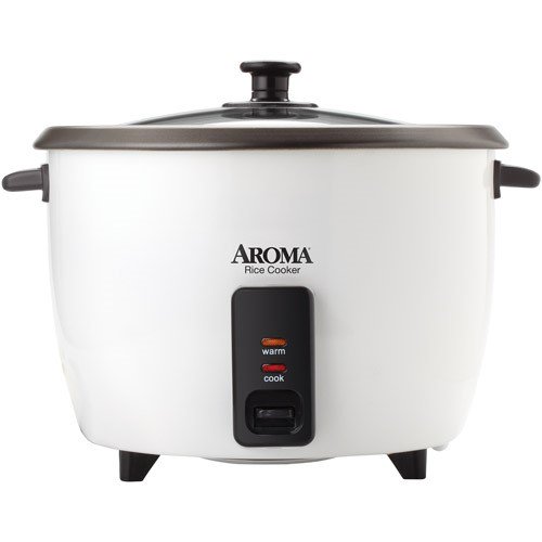 Aroma 32 Cup Dishwasher Safe Pot Style Cooker with Lid. 3 Piece. White