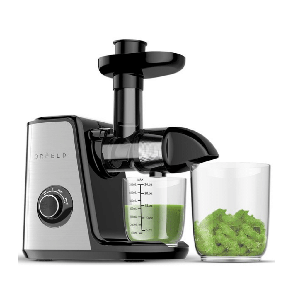 Orfeld Slow Masticating Juicer Extractor. Reverse Function. Easy to Clean