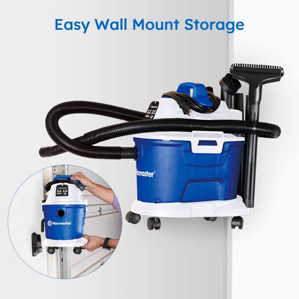 Vacmaster VHB305M 3.2 Gallon 2.5 Peak Hp 3-In-1 Wet Dry Car Shop Vacuum