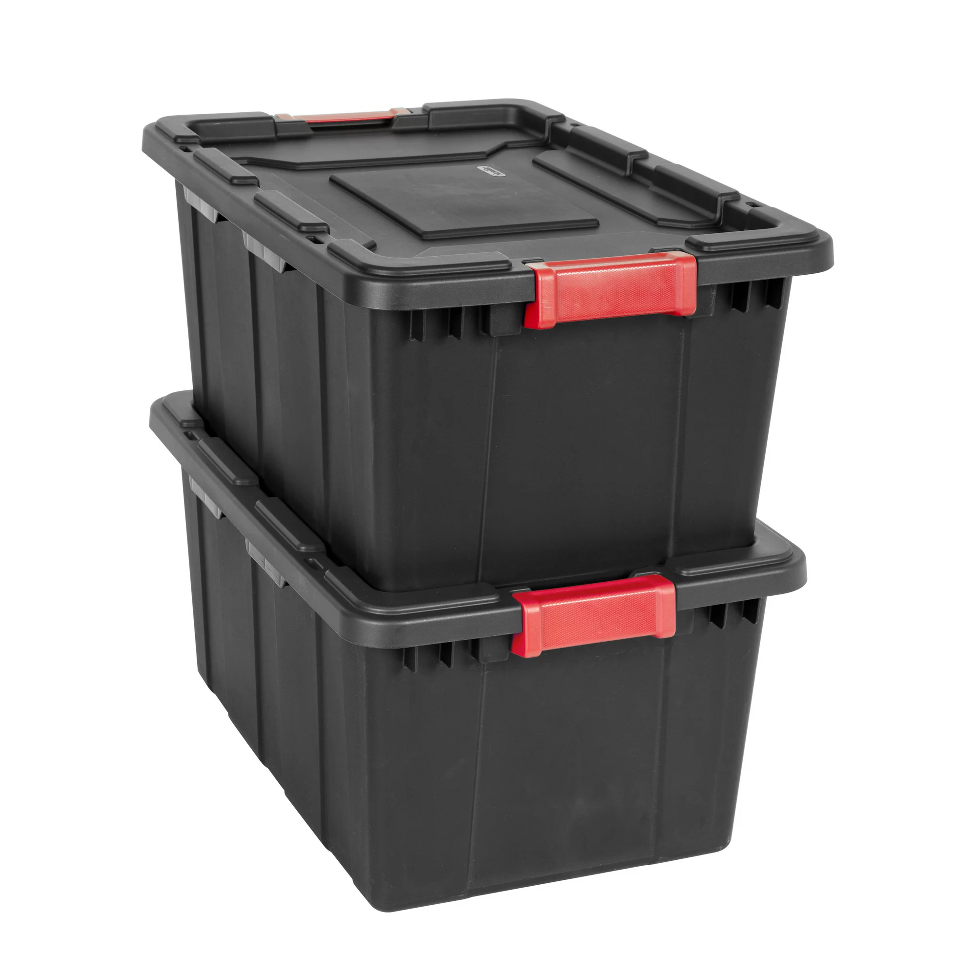 Sterilite 15 Gallon Industrial Tote Plastic. Black. Set of 6