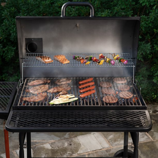 Char-Griller 32″ Charcoal Grill. Black