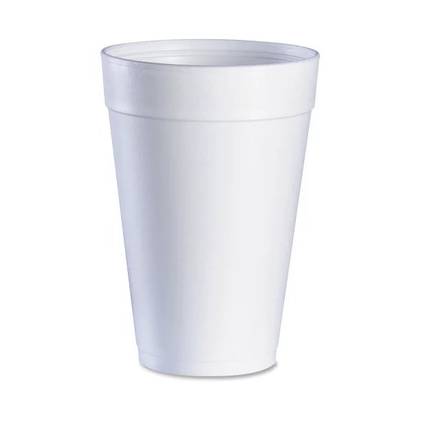 Dart Foam Drink Cups. 32oz. White. 25/Bag. 20 Bags/Carton - DCC32TJ32