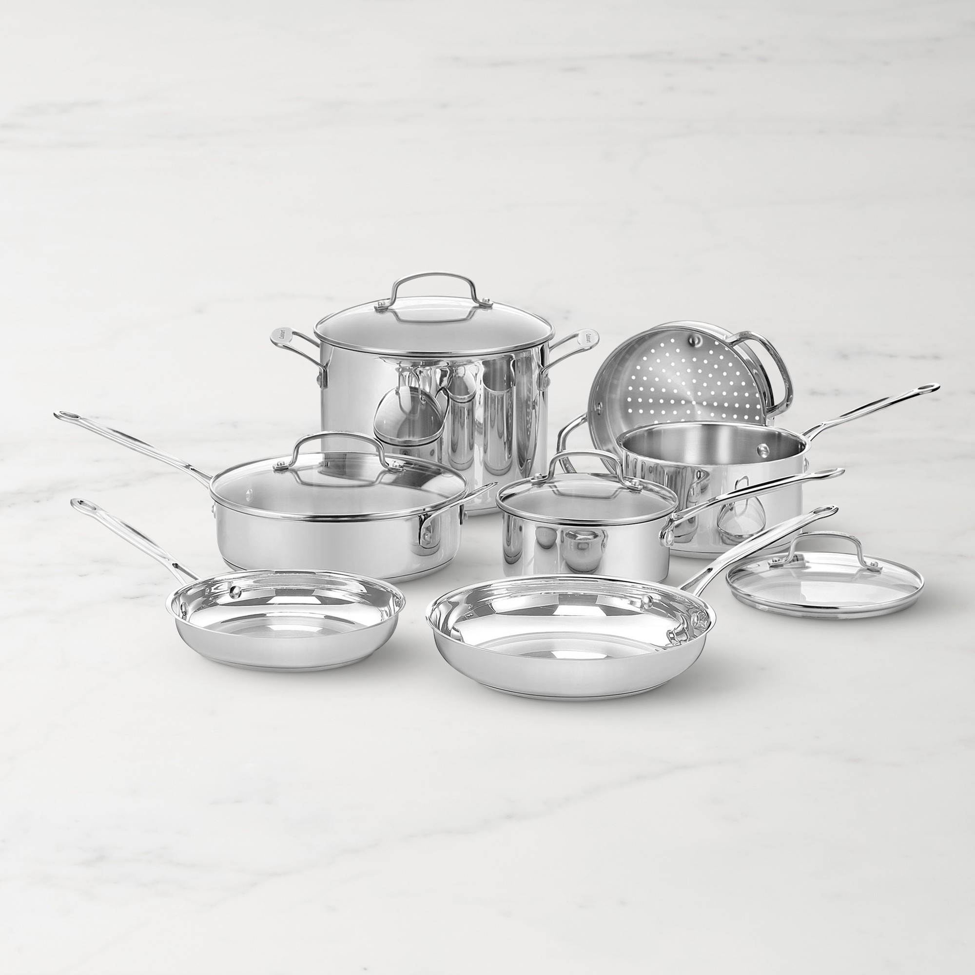 Chef-s Classic Stainless Steel 11-Piece Cookware Set