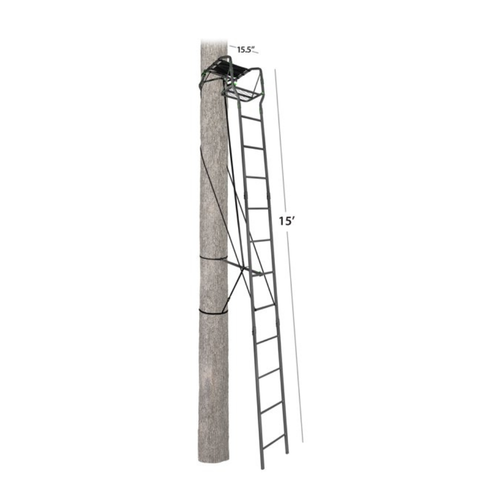Realtree 15′ Ridge Runner Single Person Ladder Treestand