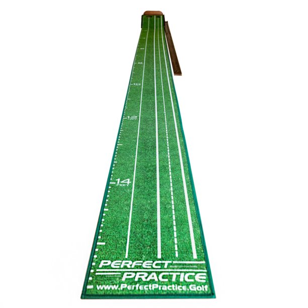 Perfect Practice Golf Putting Mat XL Edition. Crystal Velvet Trueroll Technology